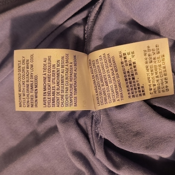 JM Collection Cold Shoulder Tunic Top Purple Size L - Picture 8 of 9